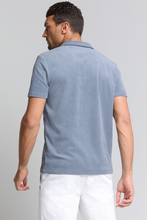 NO-EXCESS polo revers solid terry knit